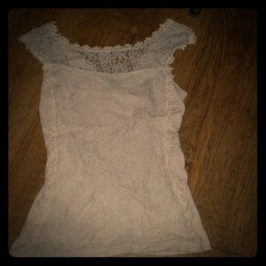 Express lace off the shoulder top